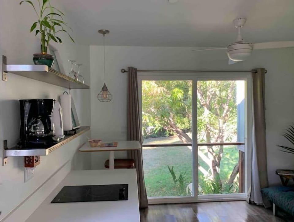 Have breakfast overlooking the beautiful backyard.