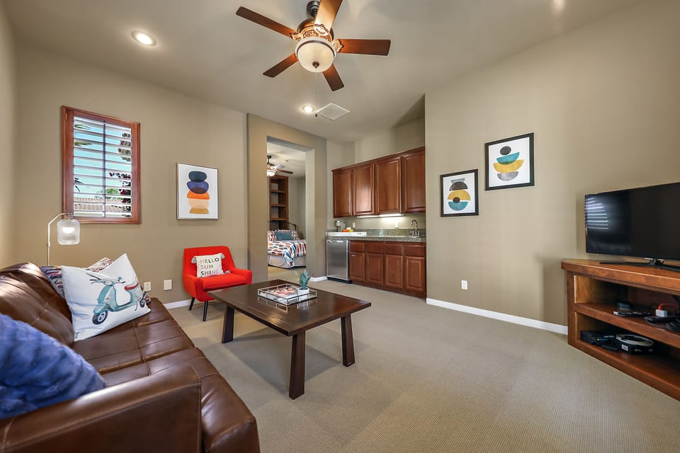 Living space is large casita