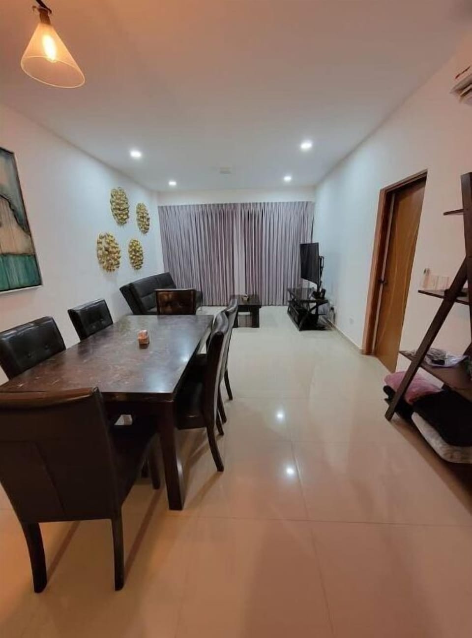 Dining and living room.