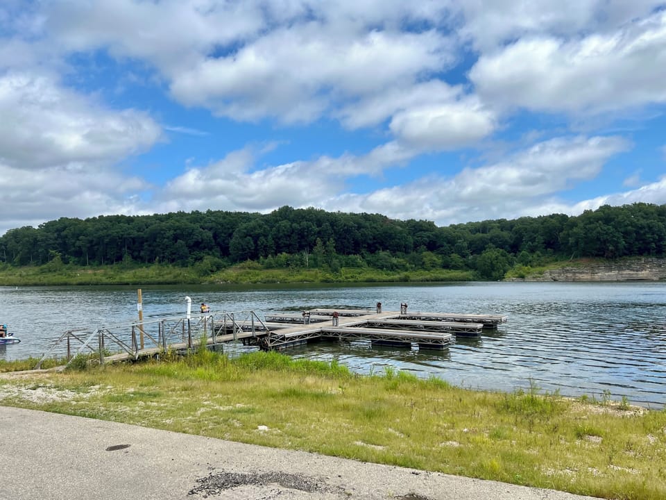 At the boat launch you’ll find a dock area for getting in and out of your boat.