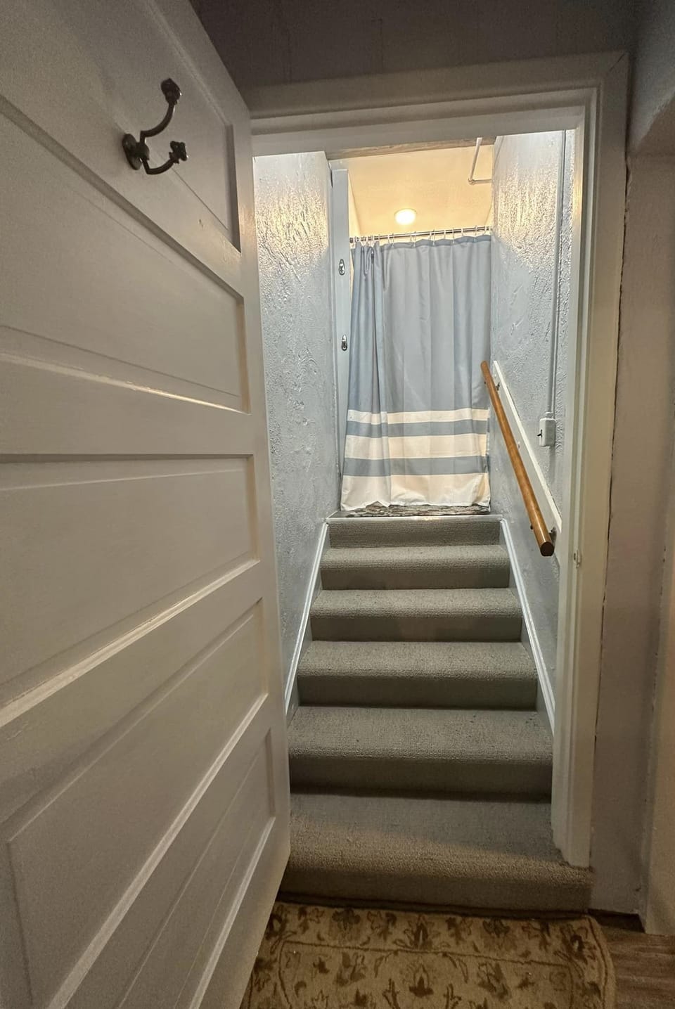 Stairs to shower