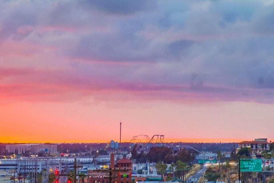 Take in the sunset view from the deck