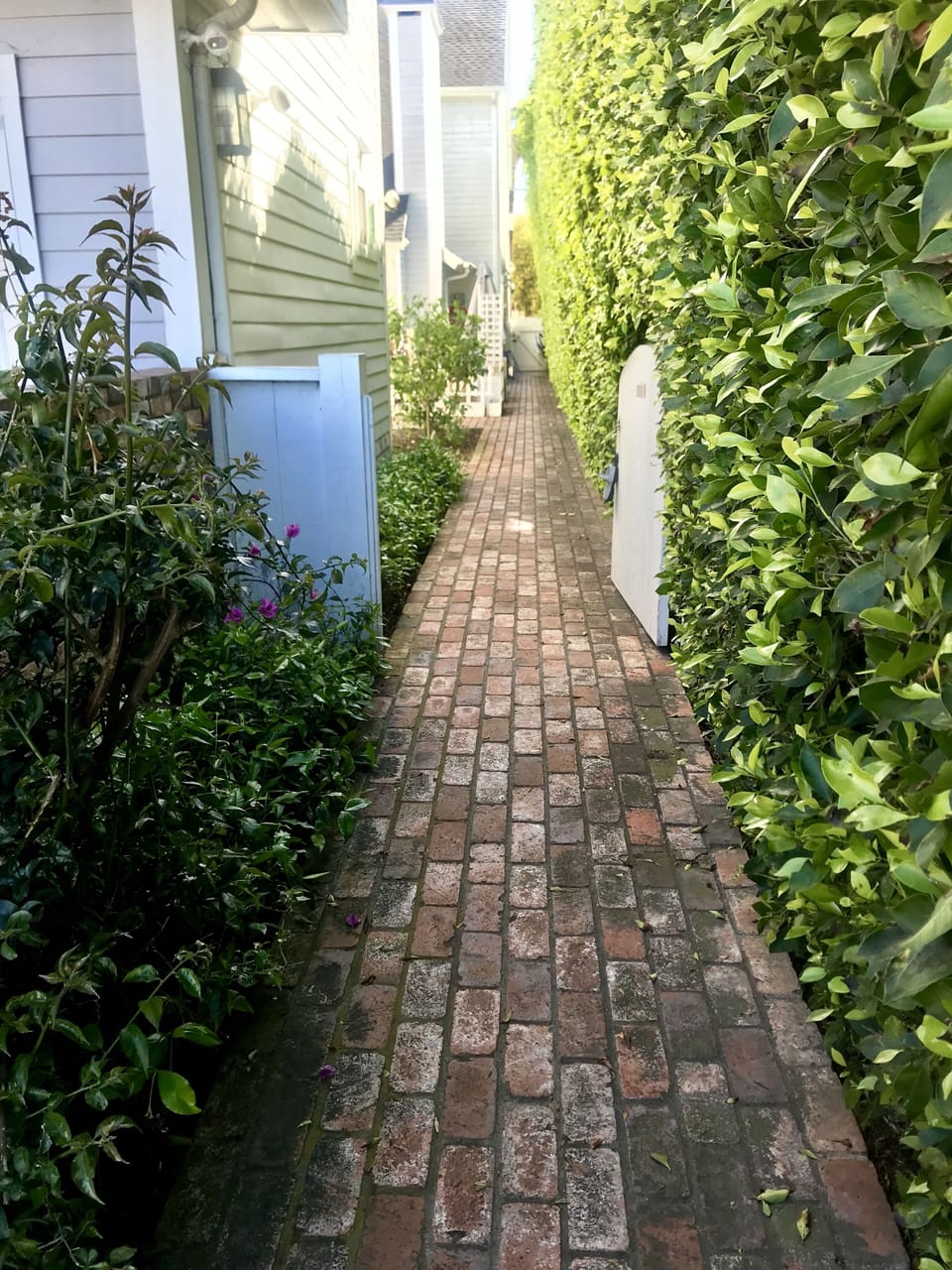 Private entrance to courtyard