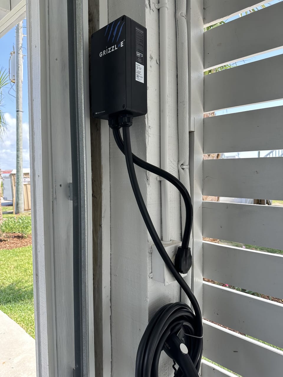 Level 2 Charger in garage, J1772 connector
