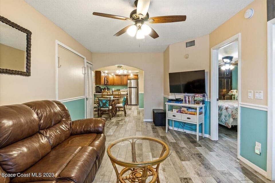 Living room with full size Murphy bed