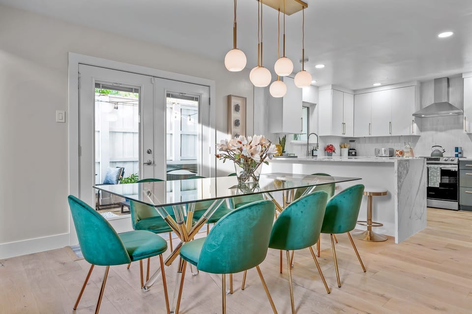 Spacious Dining Room with tons of seating.