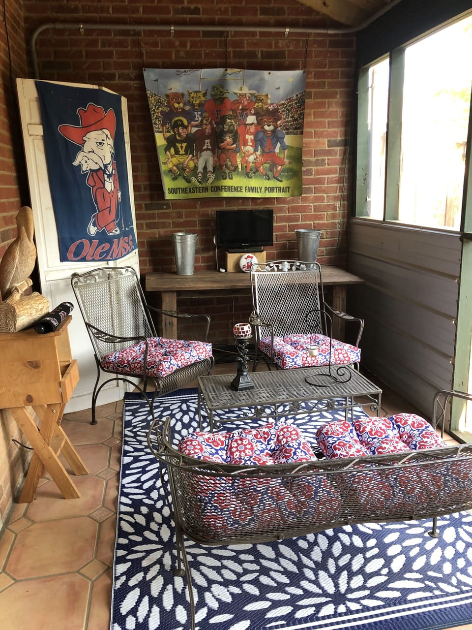Outdoor Screened-In Living Room