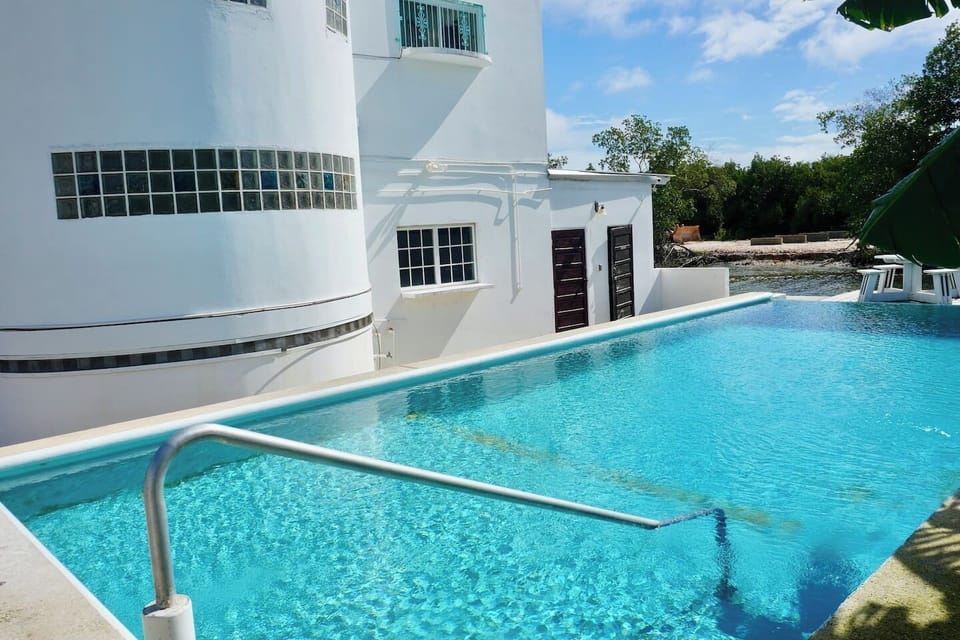 Crystal clear infinity pool