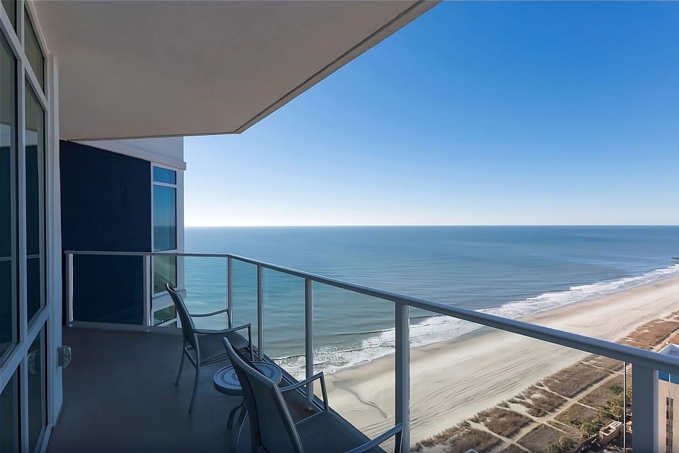 Step outside for fresh sea air and sweeping shoreline views.