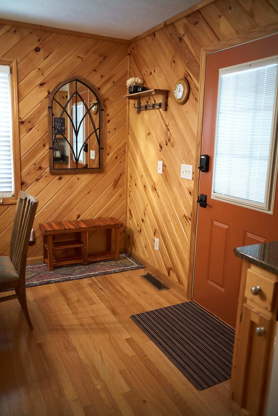 Mudroom entry way.