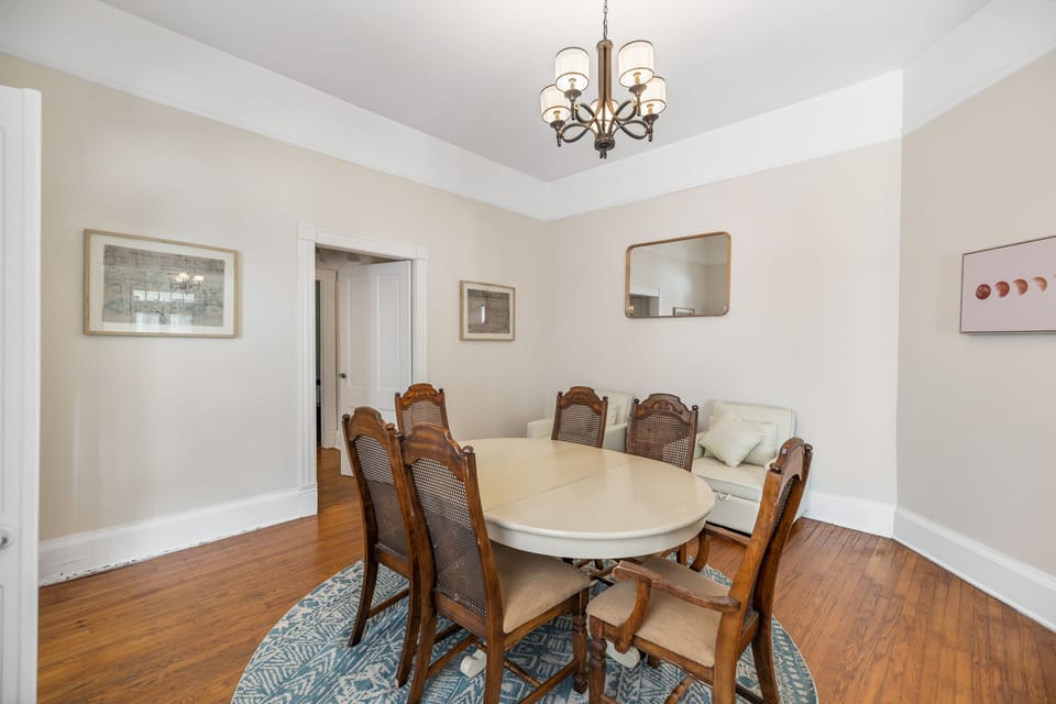 Dining area in unit 1 