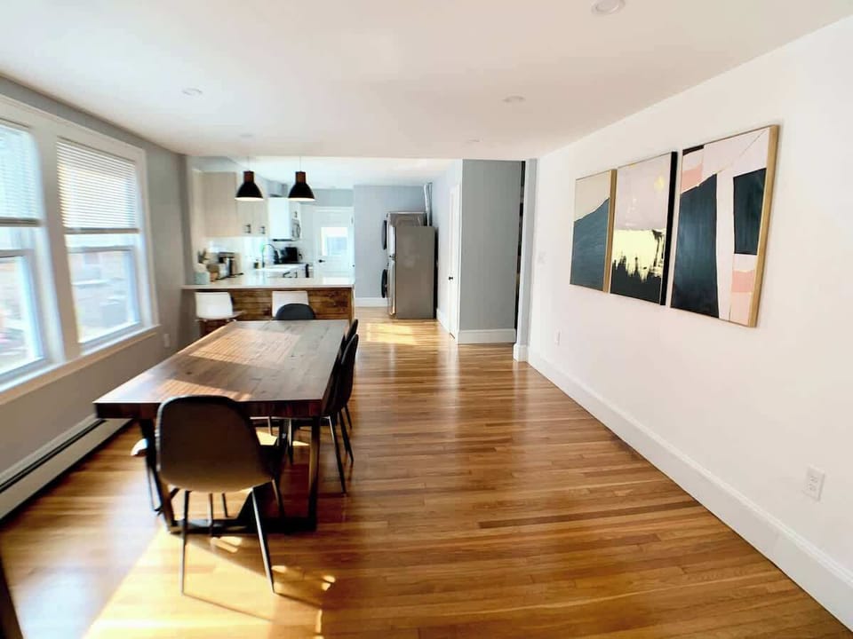 Dining Room: Front view of the layout and openness. Two large windows provide lots of natural light. 