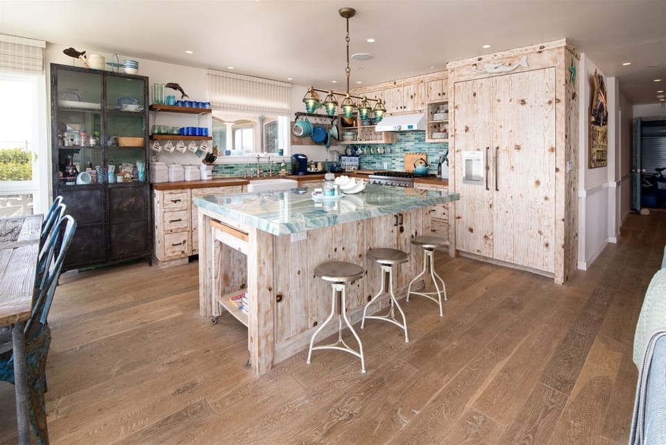 That`s no pantry, it`s a custom paneled refrigerator.