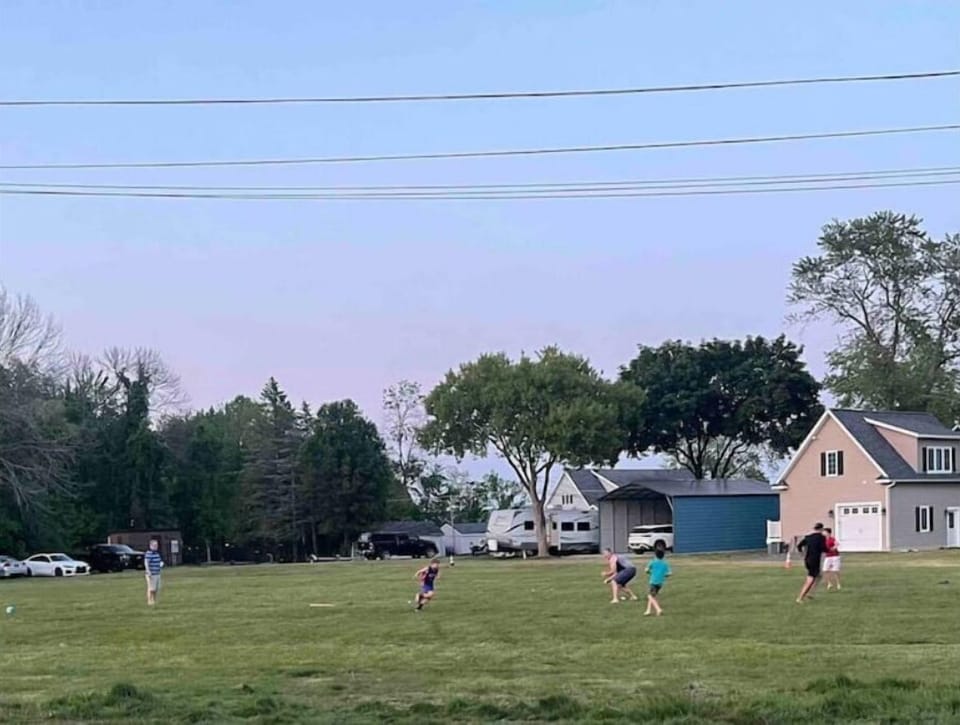 Use the front lawn for all sporting events! 