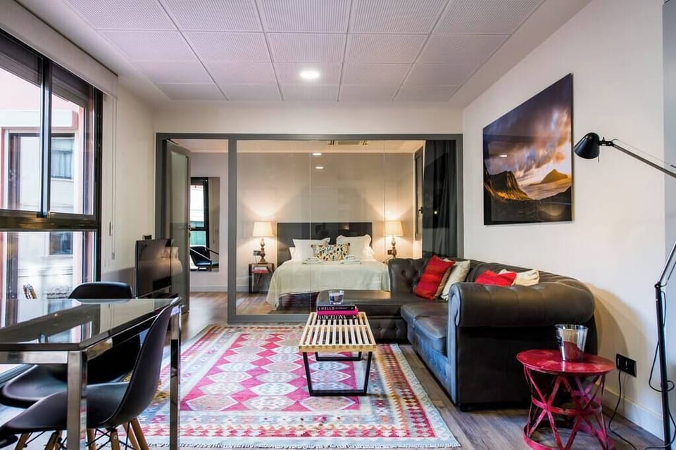 Living room and dinning room