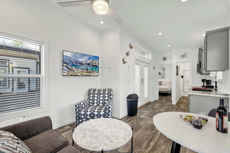 Tasteful touches make this a great space to relax.