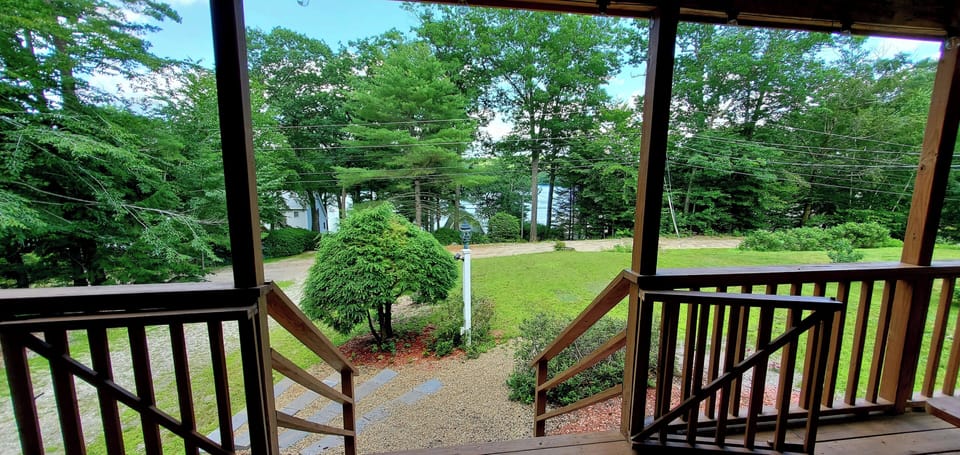 Partial lake view from the front porch.