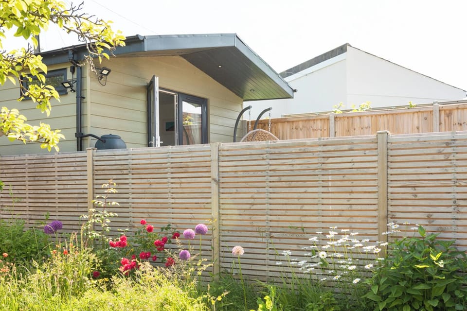 Chalet is at the end of the owners garden but accessible through your own gate