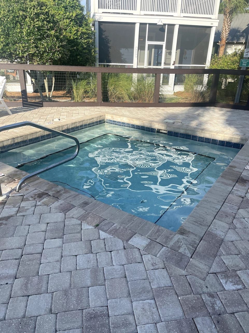 Hot tub. Located beside the main pool.