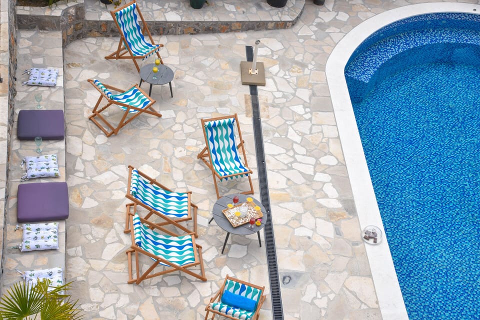 Sun loungers are provided for your maximum comfort 