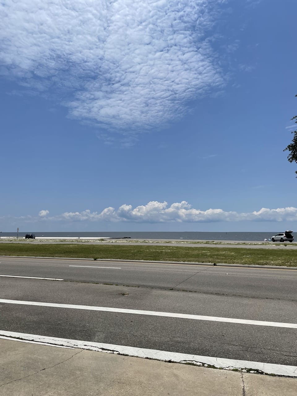 Exterior view of the entrance looking towards the beach