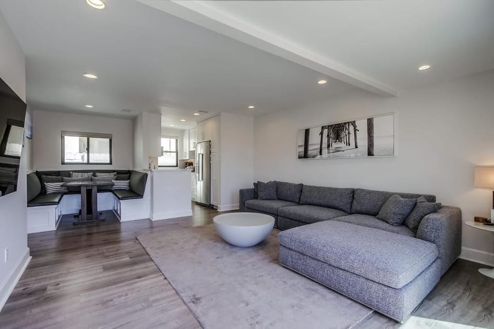 New modern furniture including xtra long & deep sofa and built in dining