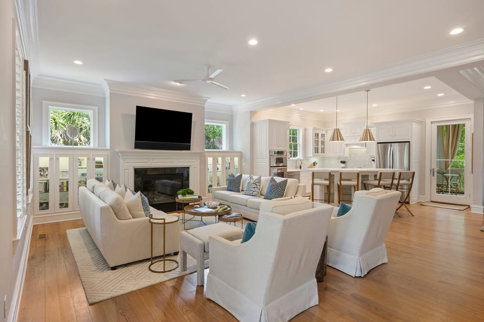 Open and spacious living room