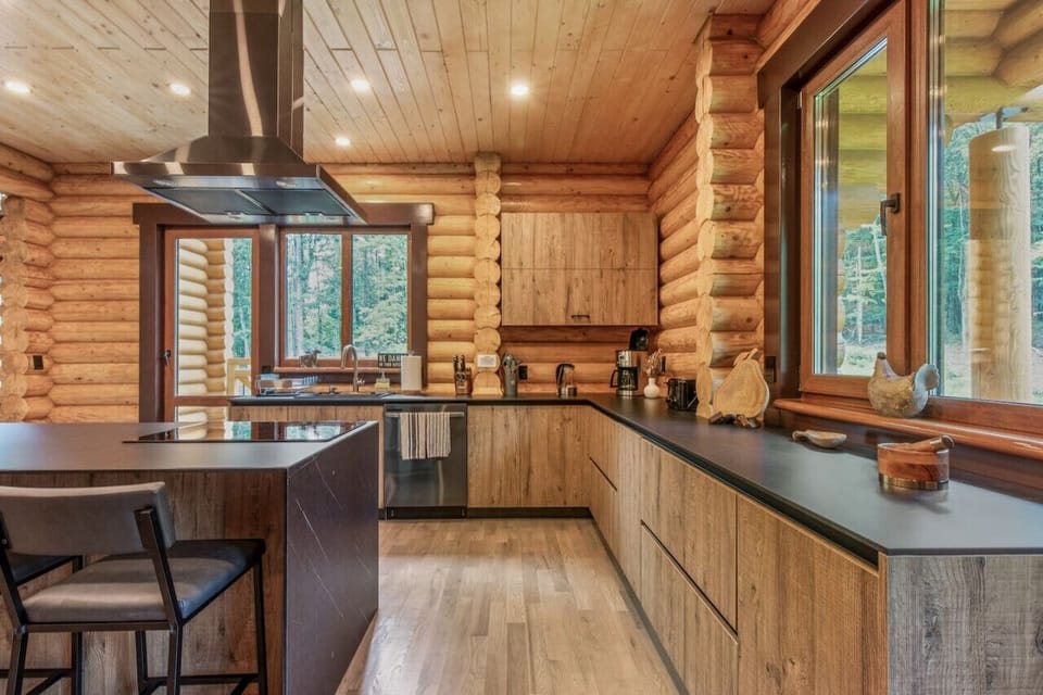 Sleek kitchen with a stylish island, ideal for entertaining and culinary creations.