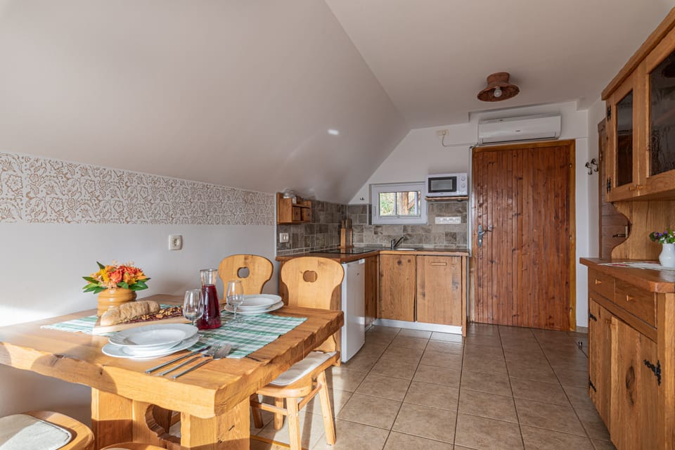 Kitchen and dining area