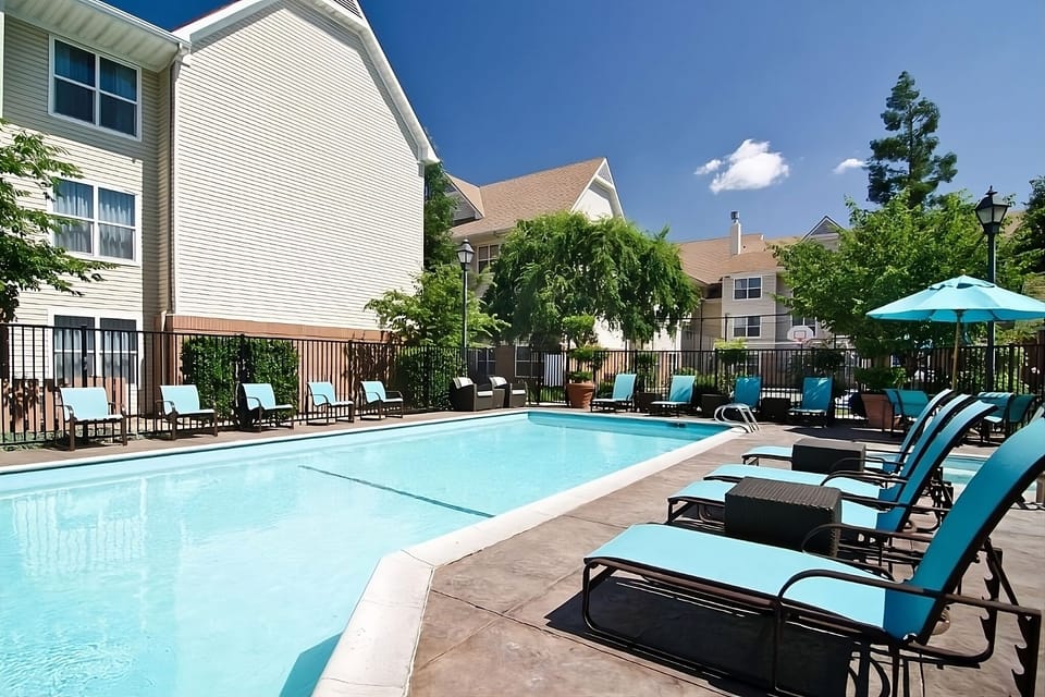Dive into sunny relaxation with sparkling poolside loungers.