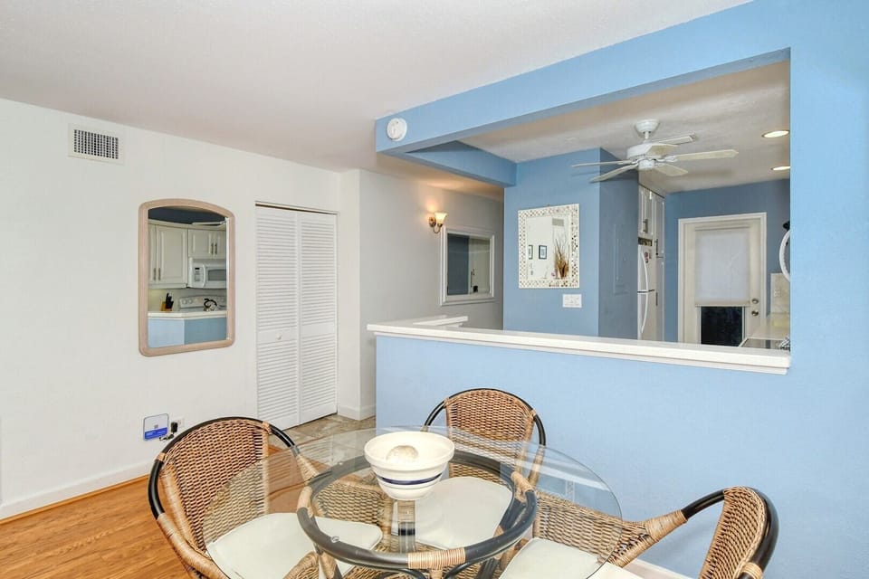Dining area to Kitchen and Guest bedroom