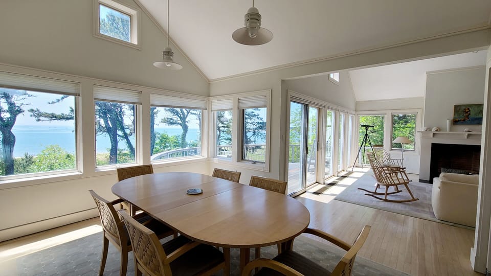 Dining room also has wonderful Wellfleet Harbor views