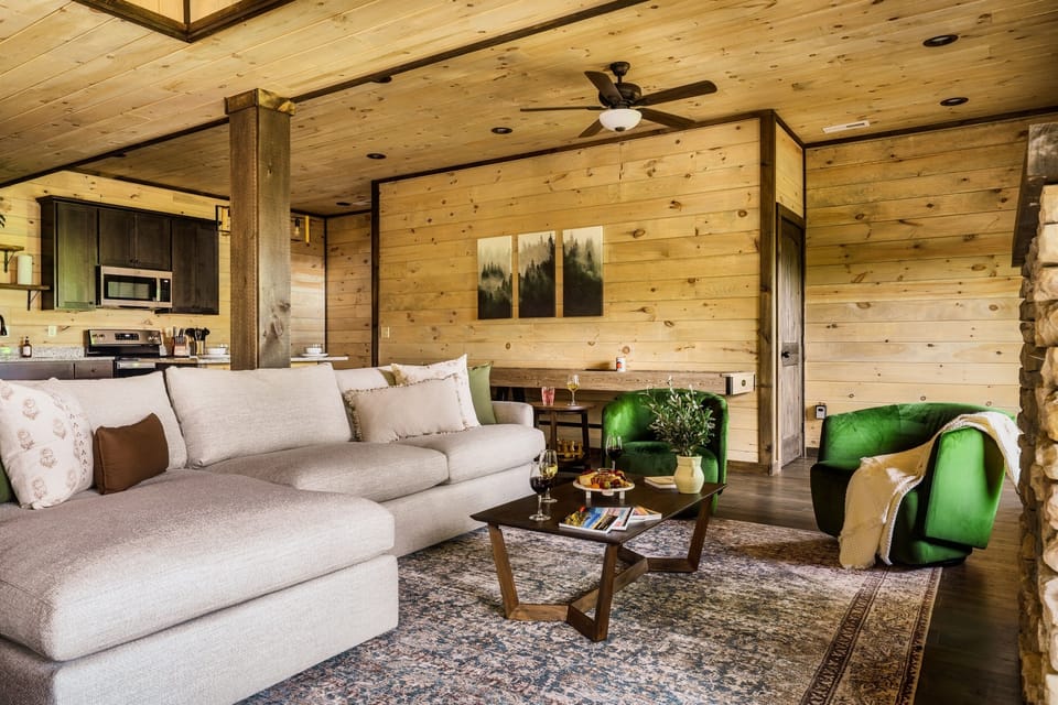 Spacious living room for you and your party