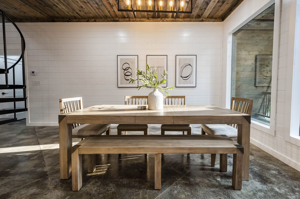 Large dining room table