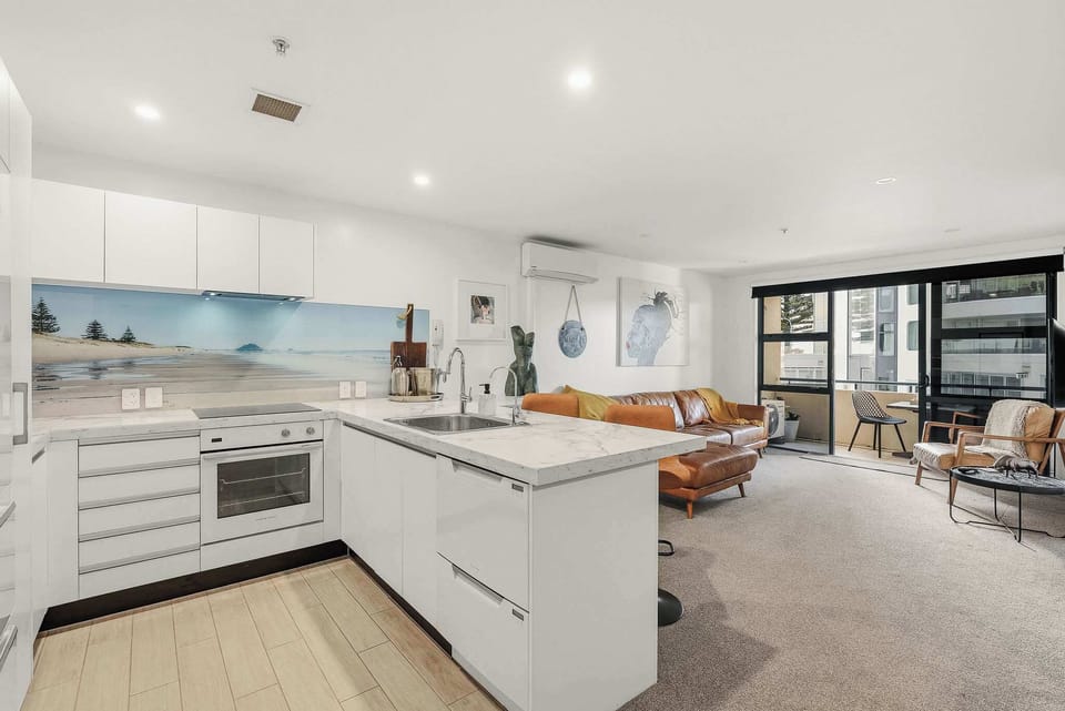 Kitchen and living area