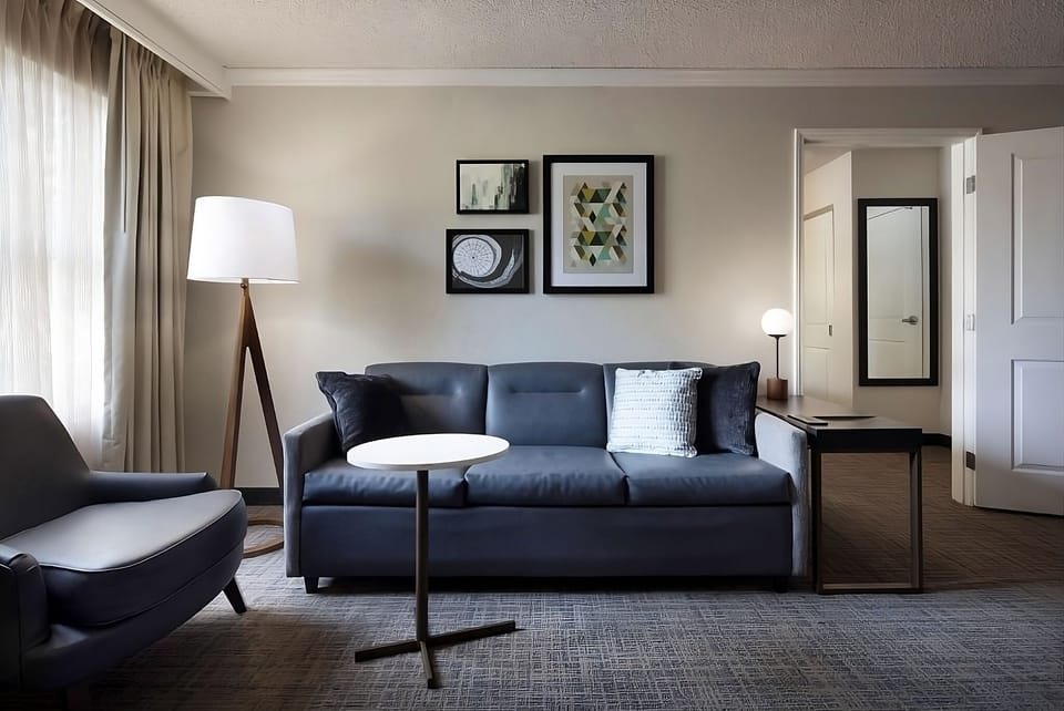 Stretch out on the sofa and enjoy a quiet evening in.