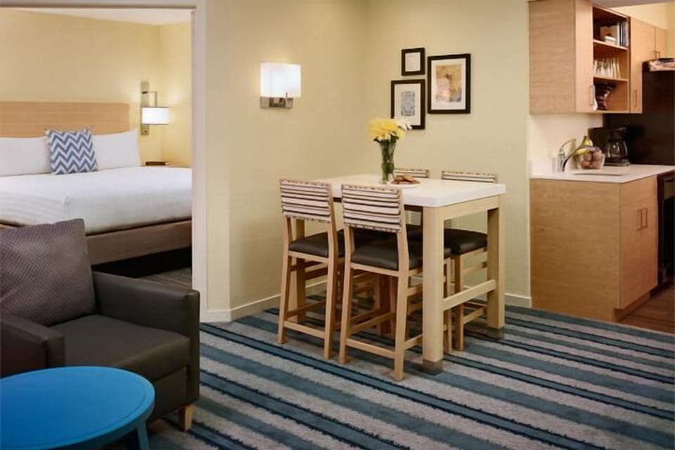 Spread out in an airy suite with dining and kitchenette.