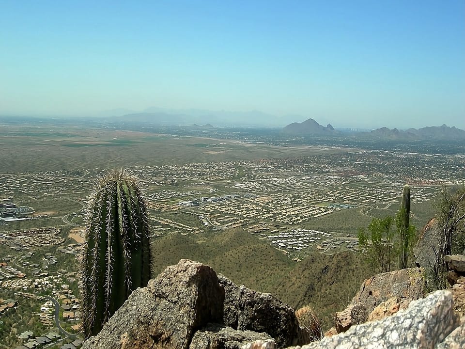 Breathe in sweeping valley panoramas from the rocky overlook.
