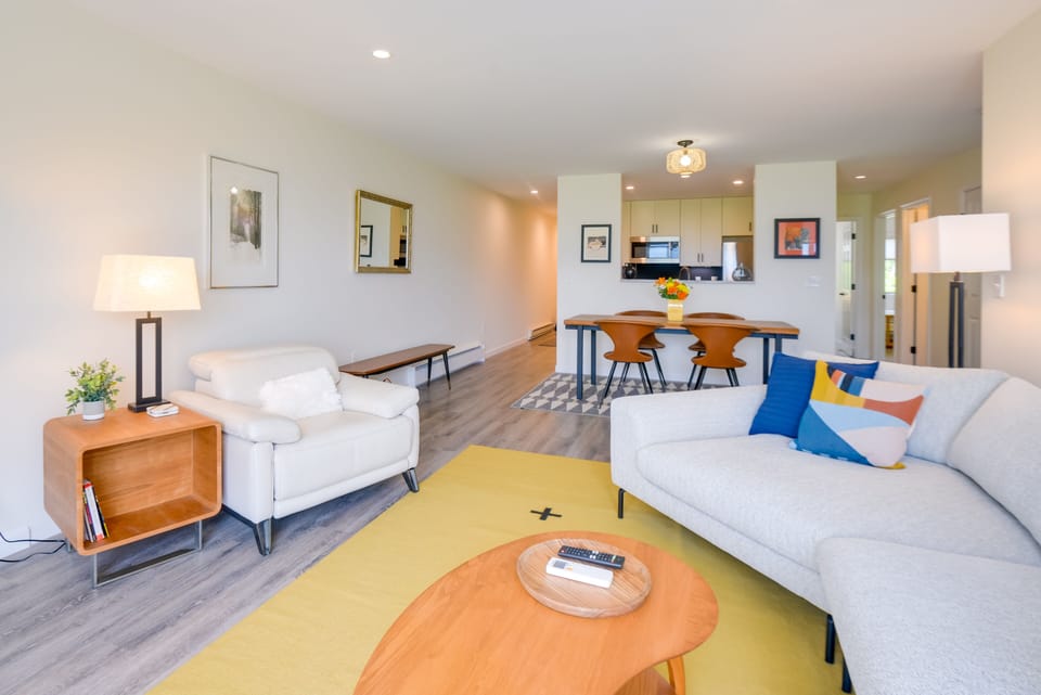 Living Room | Free WiFi | Central A/C & Heating | Single-Story Unit