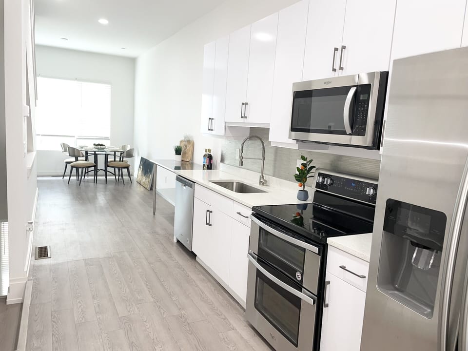 Kitchen and dining area