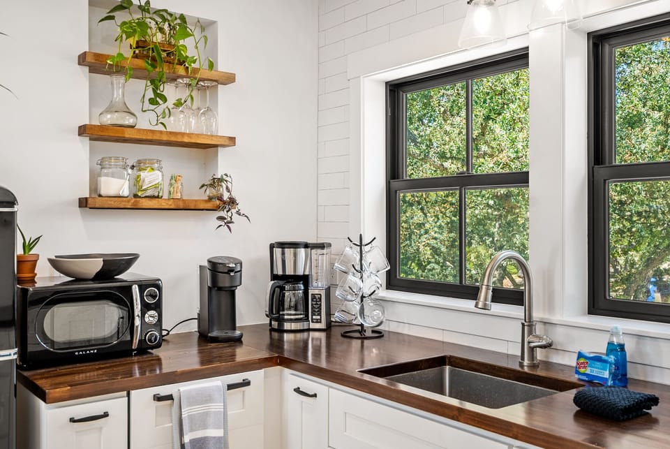 We provide the coffee, milk and sugar for your stay