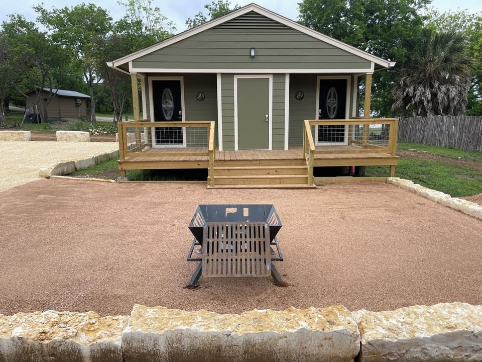 Front of Duplex overlooking Fire Pit