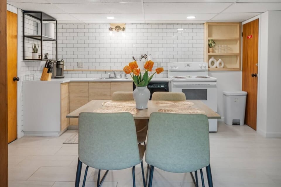 Kitchen comes equipped with everything you probably need to make an amazing meal for a group of friends and family
