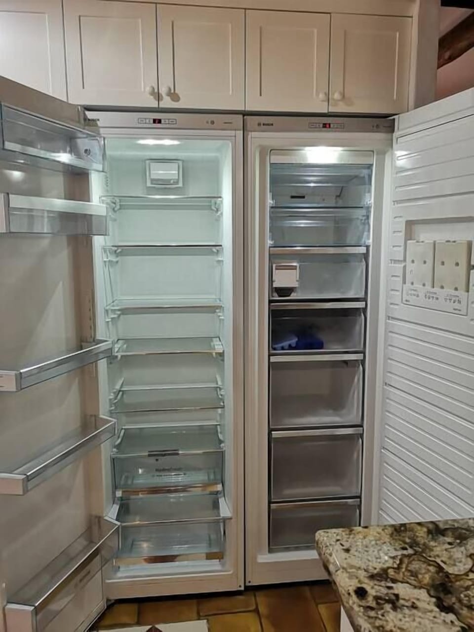Large fridge and freezer (Bosch)