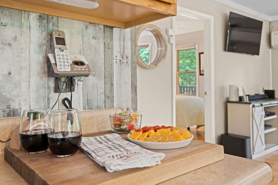 Wine down with a beverage of your choice!