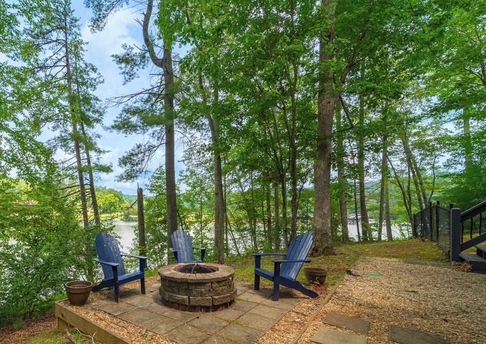 "One of our favorite spots during the stay was this peaceful fire pit area"