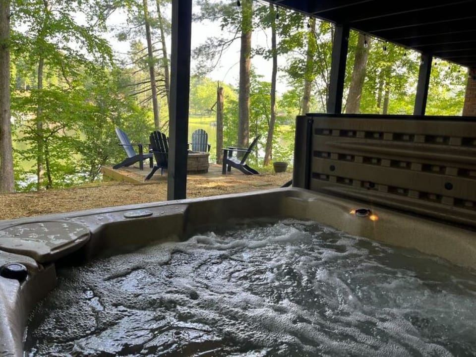 "One of the best parts of our stay was relaxing in the hot tub"