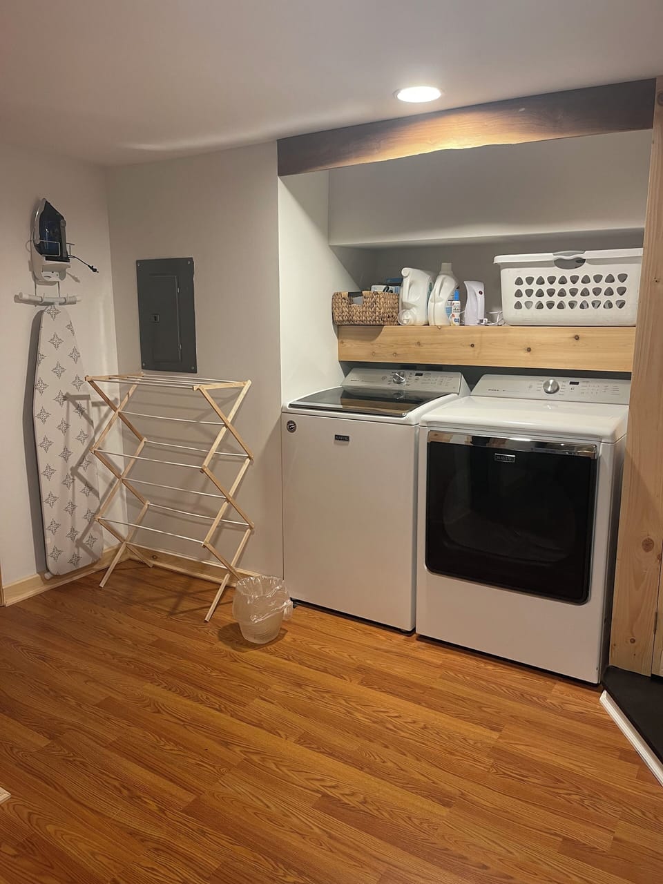 Laundry on lower level