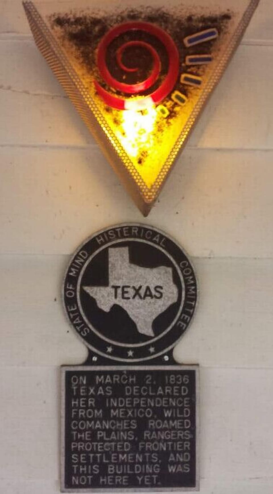 There’s a histerical marker on the front of our home. Funny read - take a look.