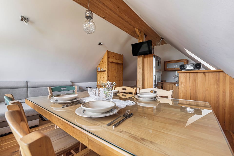 Kitchen and dining area